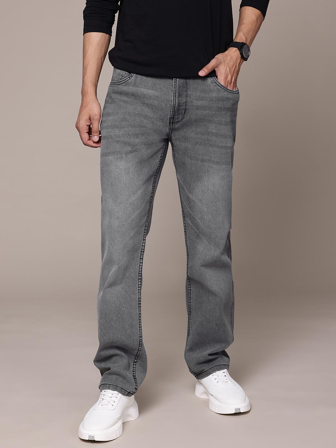 The Roadster Lifestyle Co. Men Regular Fit Light Fade Stretchable Jeans