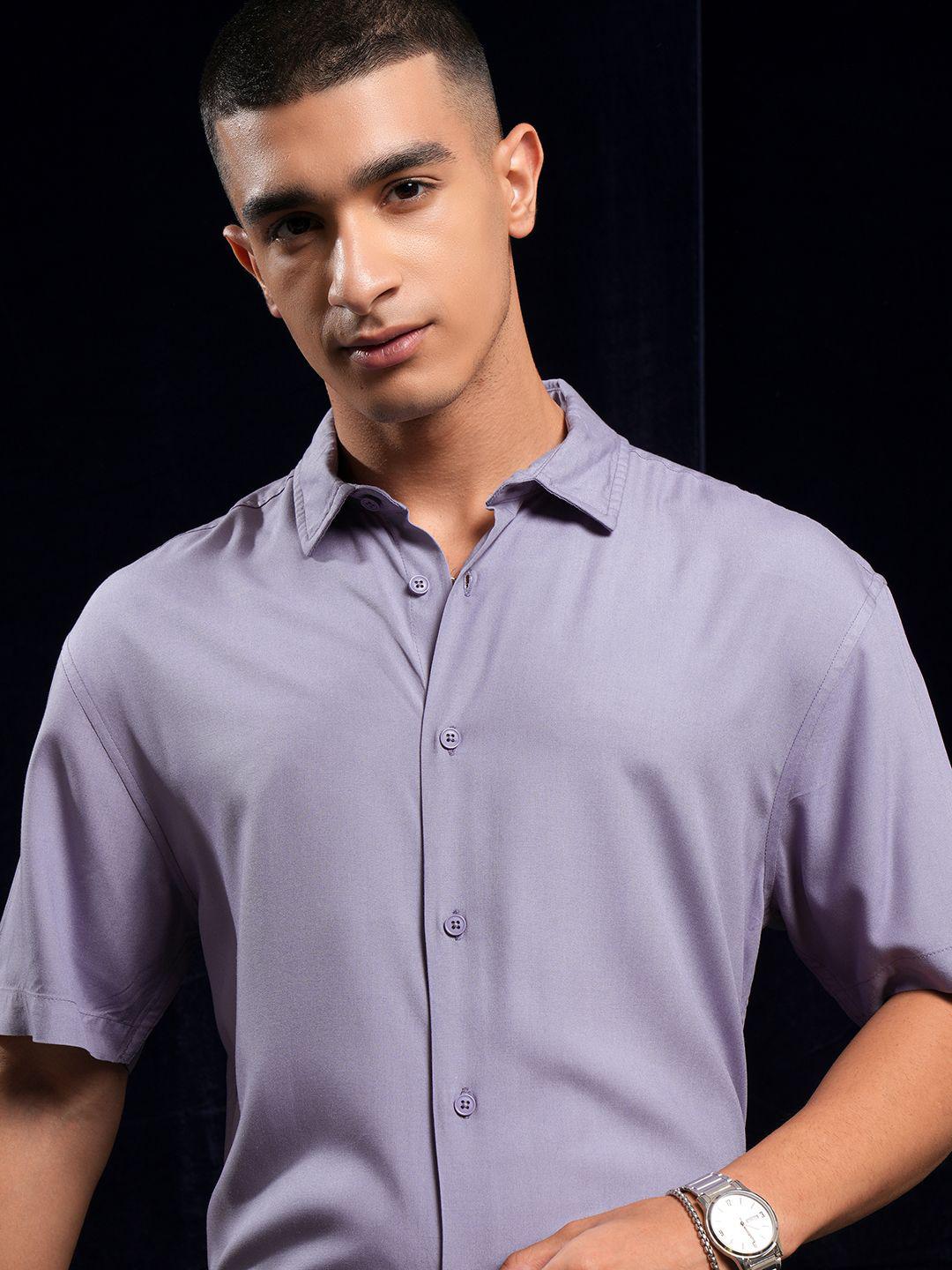 HIGHLANDER Men Solid Relaxed Shirt