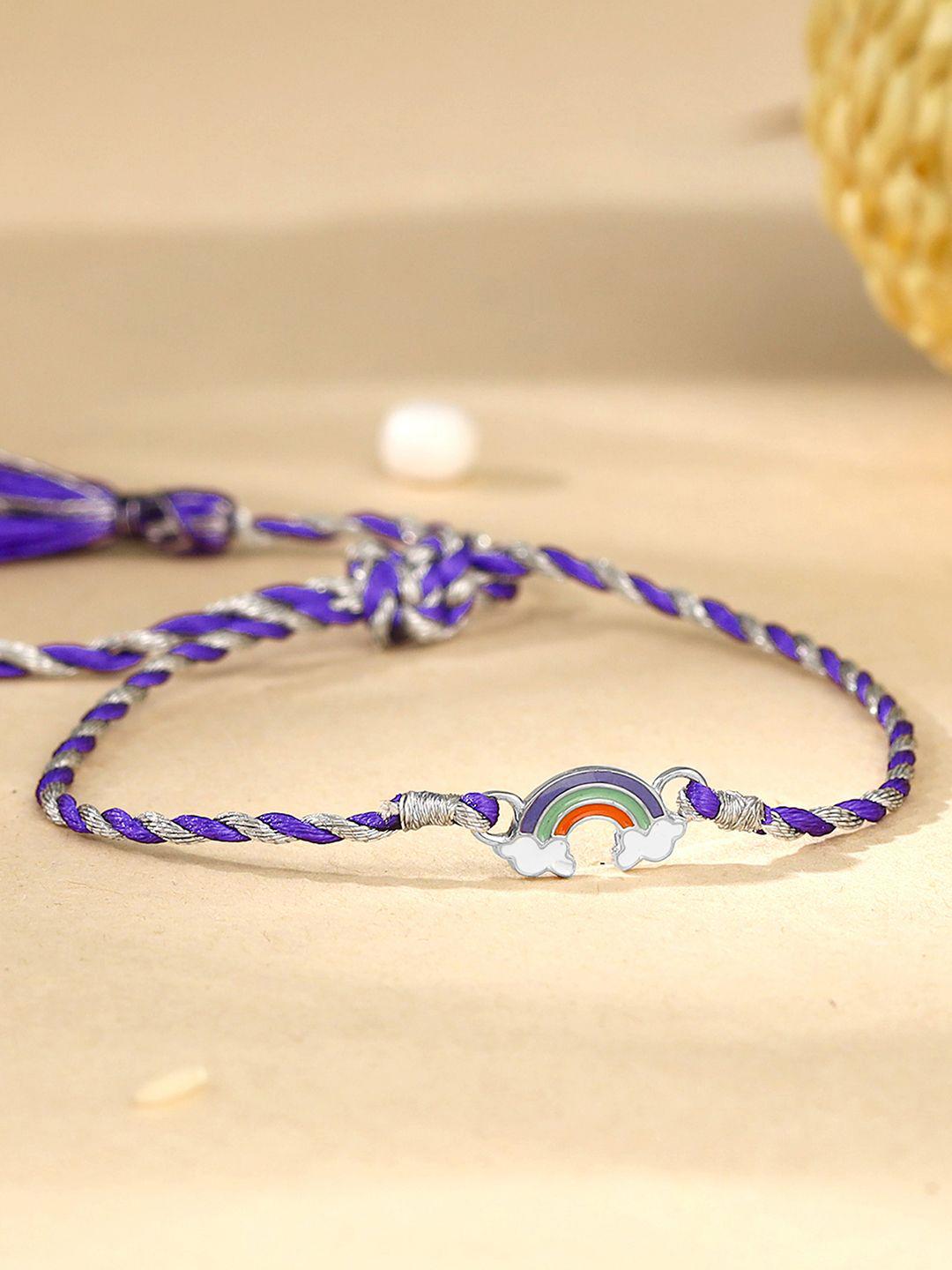 Buy GIVA Kids 925 Silver Colourful Rainbow Rakhi -  - Accessories for Boys
