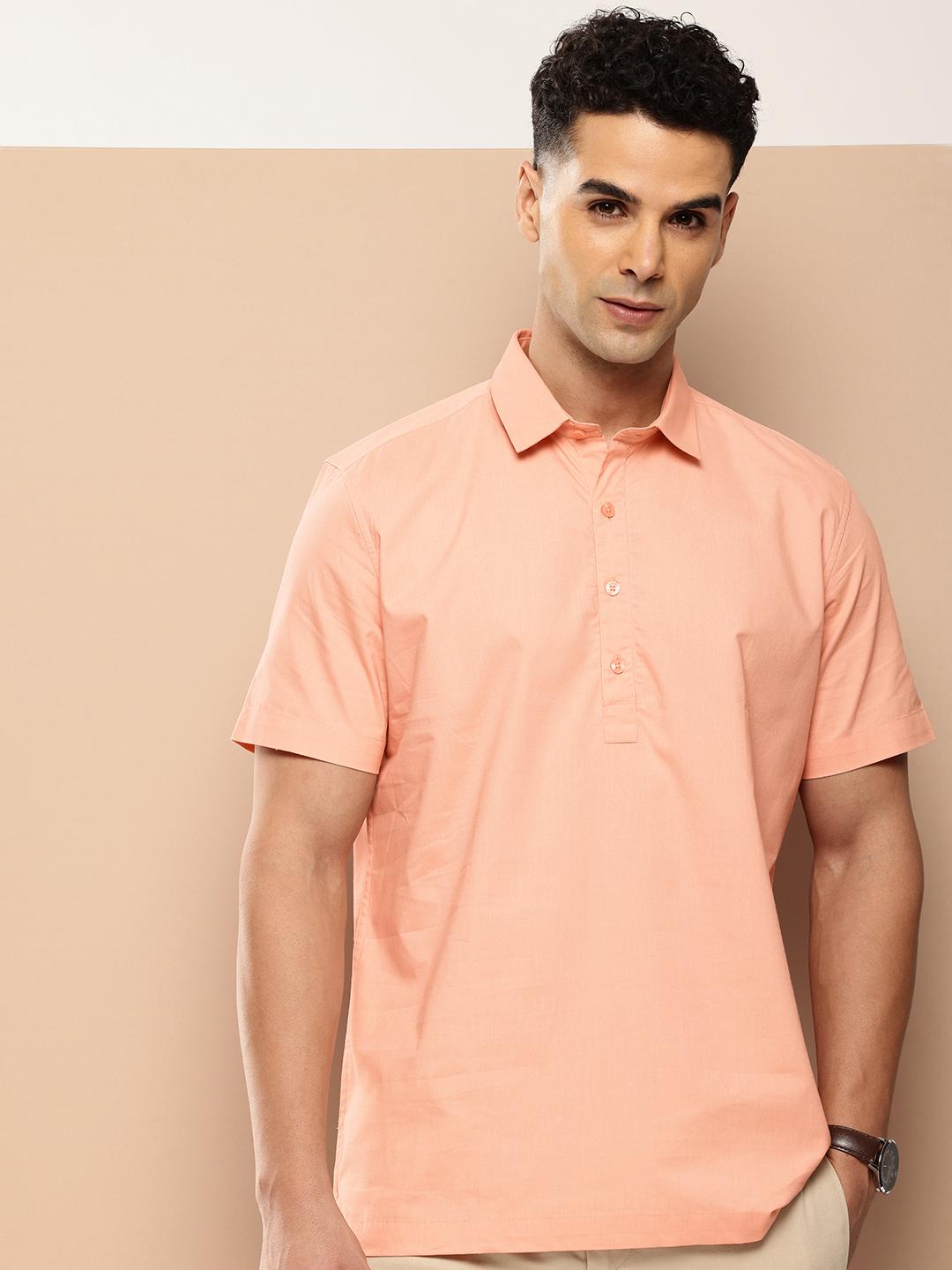 INVICTUS Men Solid Pure Cotton Slim Fit Casual Shirt