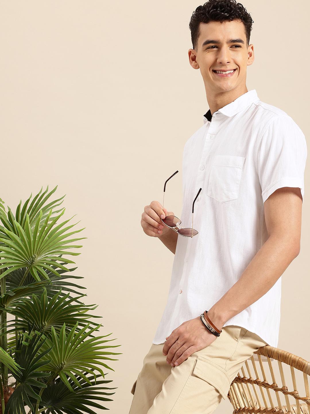 Mast & Harbour Men Slim Fit Casual Shirt
