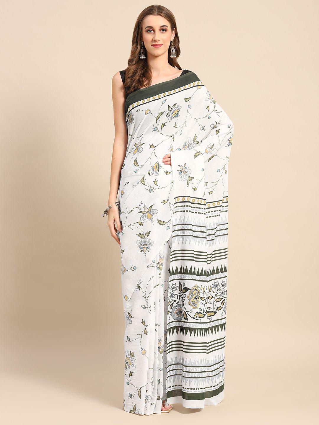 Buy BUTA BUTI Ethnic Motif Pure Cotton Saree - Sarees for Women ...