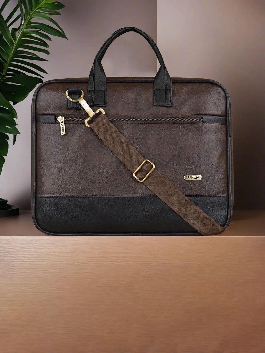 LOREM Unisex Textured Laptop Bag