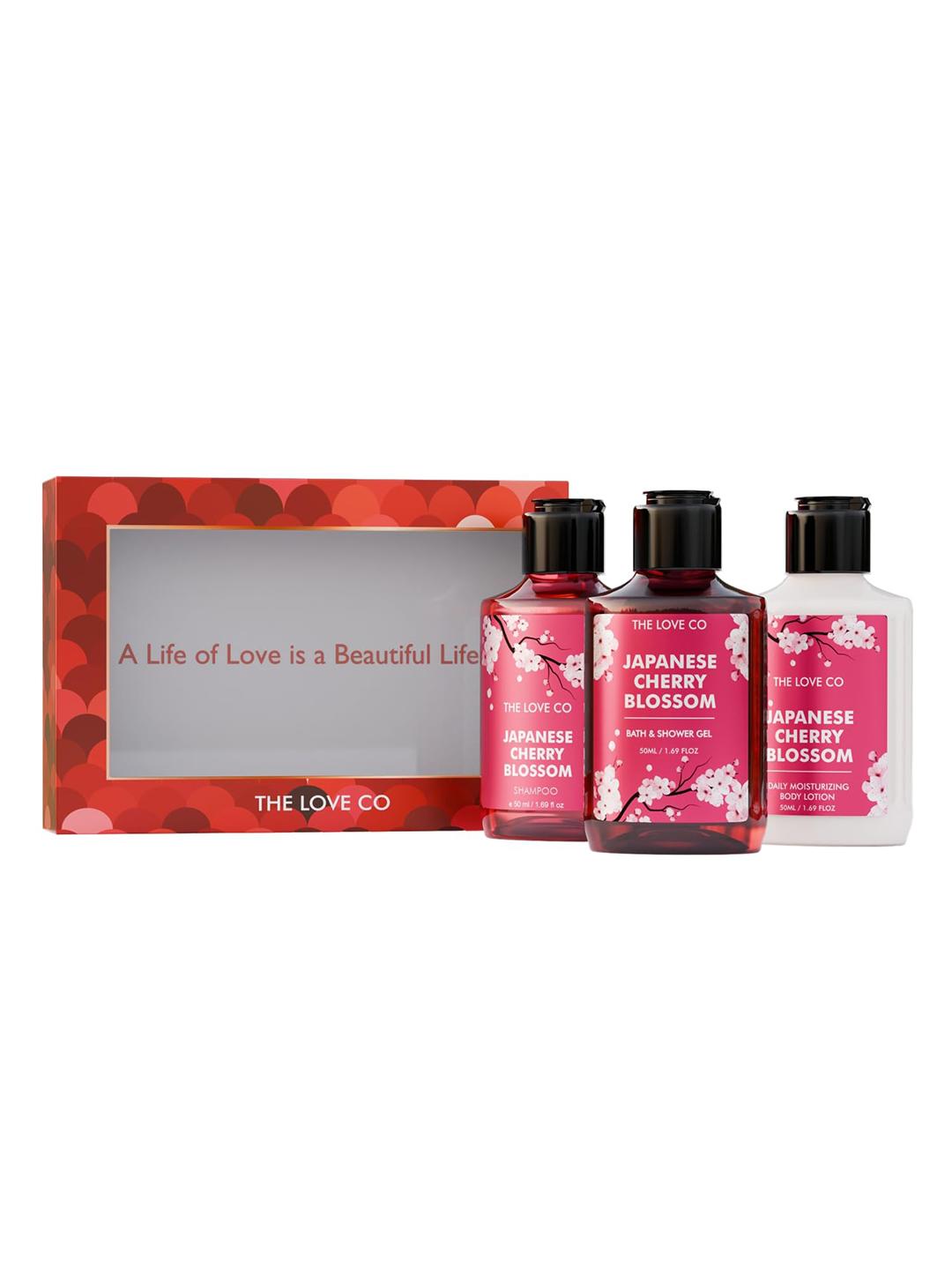 Buy The Love Co Japanese Cherry Blossom Body Wash, Body Lotion & Shampoo Gift Set -  - Personal Care for Unisex
