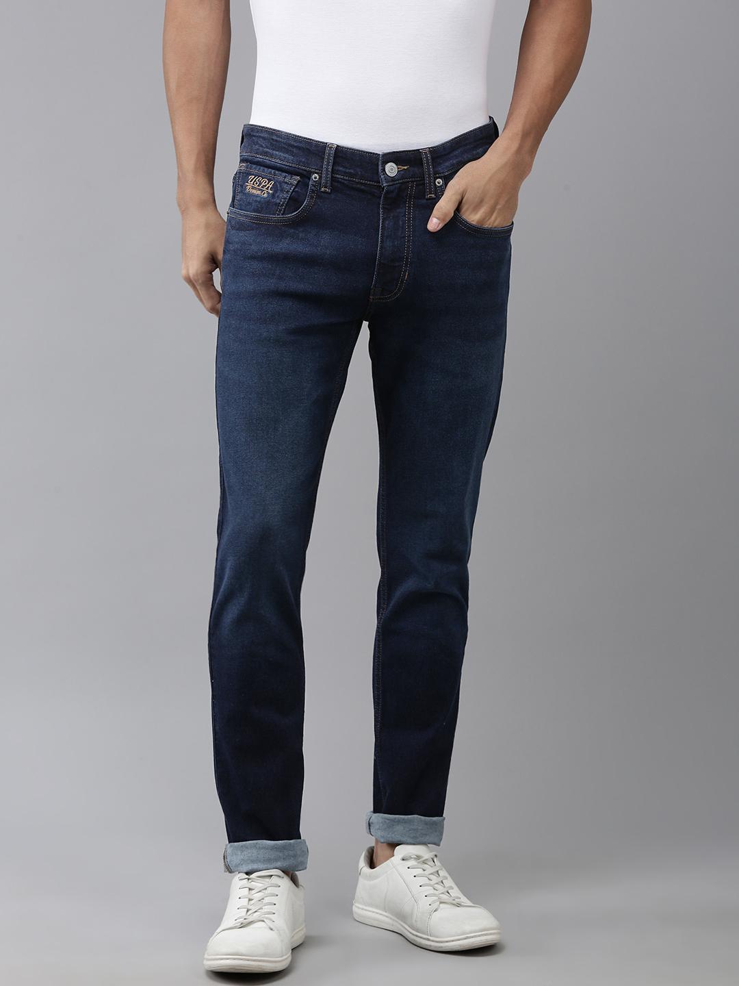 U.S. Polo Assn. Denim Co. Men Brandon Slim Tapered Fit Light Fade Stretchable Jeans