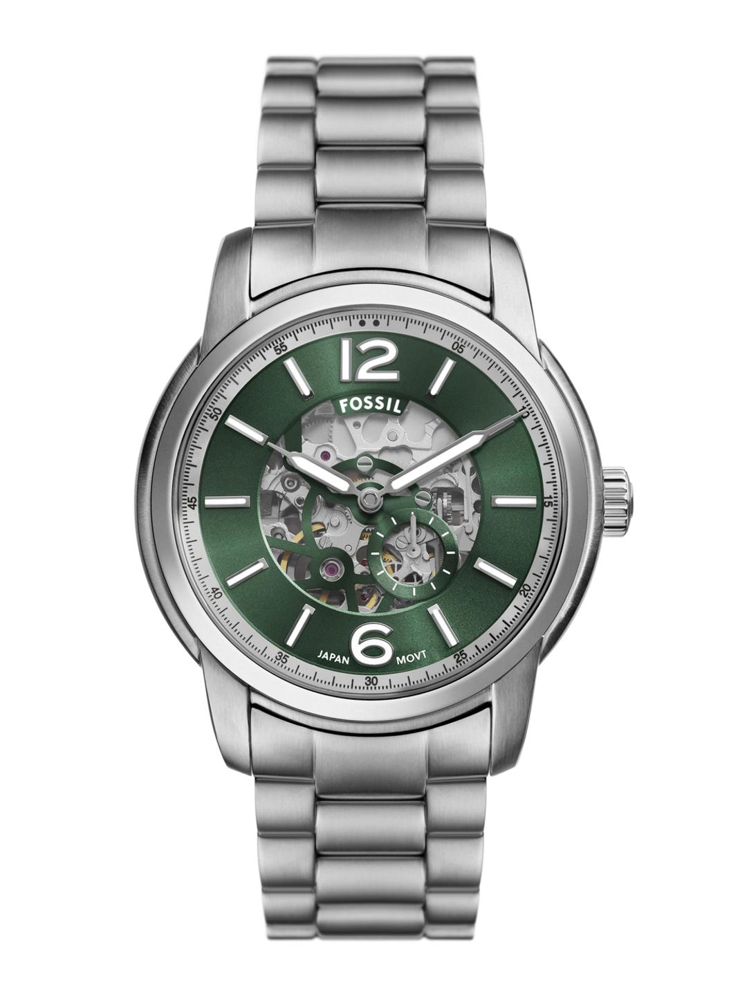 Buy Fossil Men Heritage Skeleton Leather Bracelet Style Analogue Automatic Watch ME3262 - - Accessories for Men