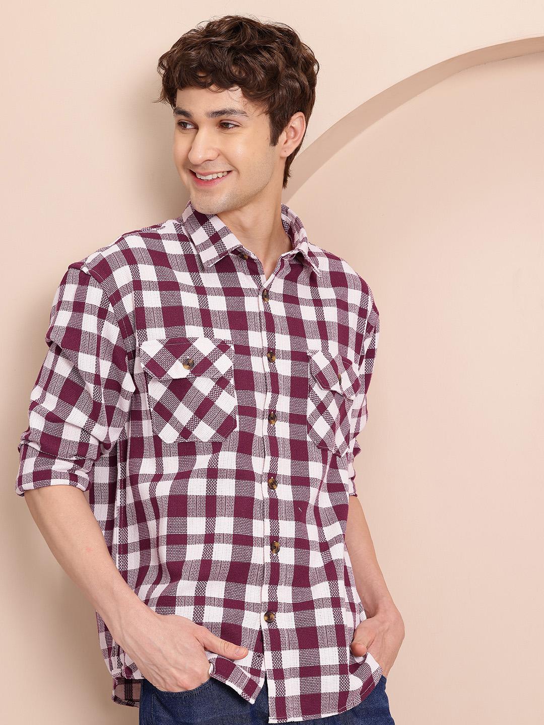 Mast & Harbour Checked Relaxed Fit Shirt