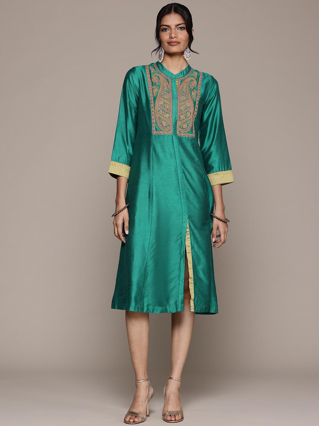 Buy Aarke Ritu Kumar Ethnic Motifs Embroidered Ethnic Dress -  - Apparel for Women
