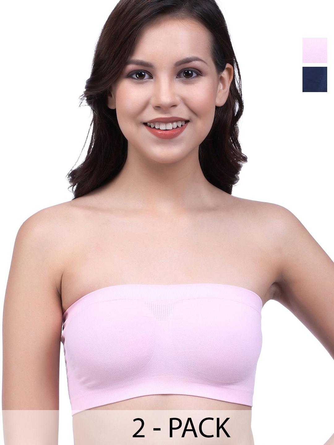 Buy ComfyStyle Women Pack Of 2 Non Padded Bra Full Coverage - - Apparel for Women
