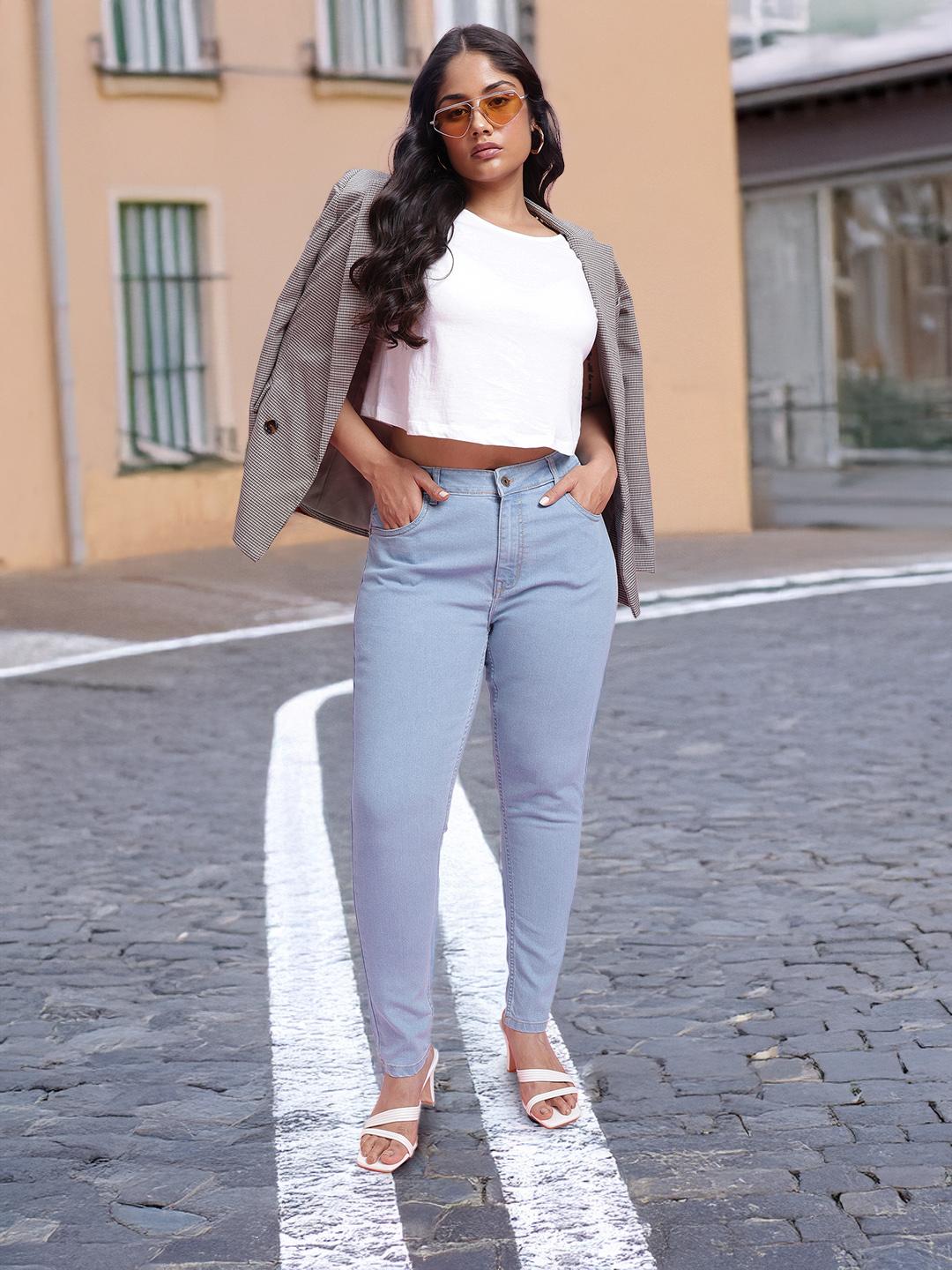 DressBerry Curve Plus Size Women Skinny Fit Stretchable Jeans