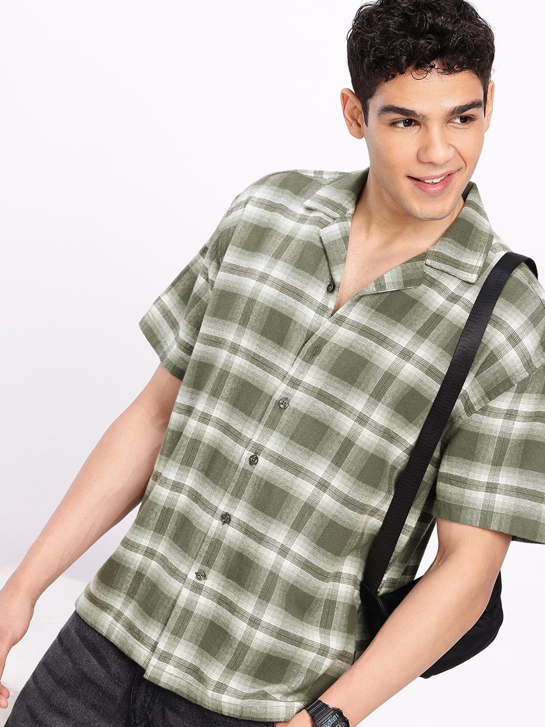 Aeropostale Checked  Relaxed Fit Pure Cotton Casual Shirt