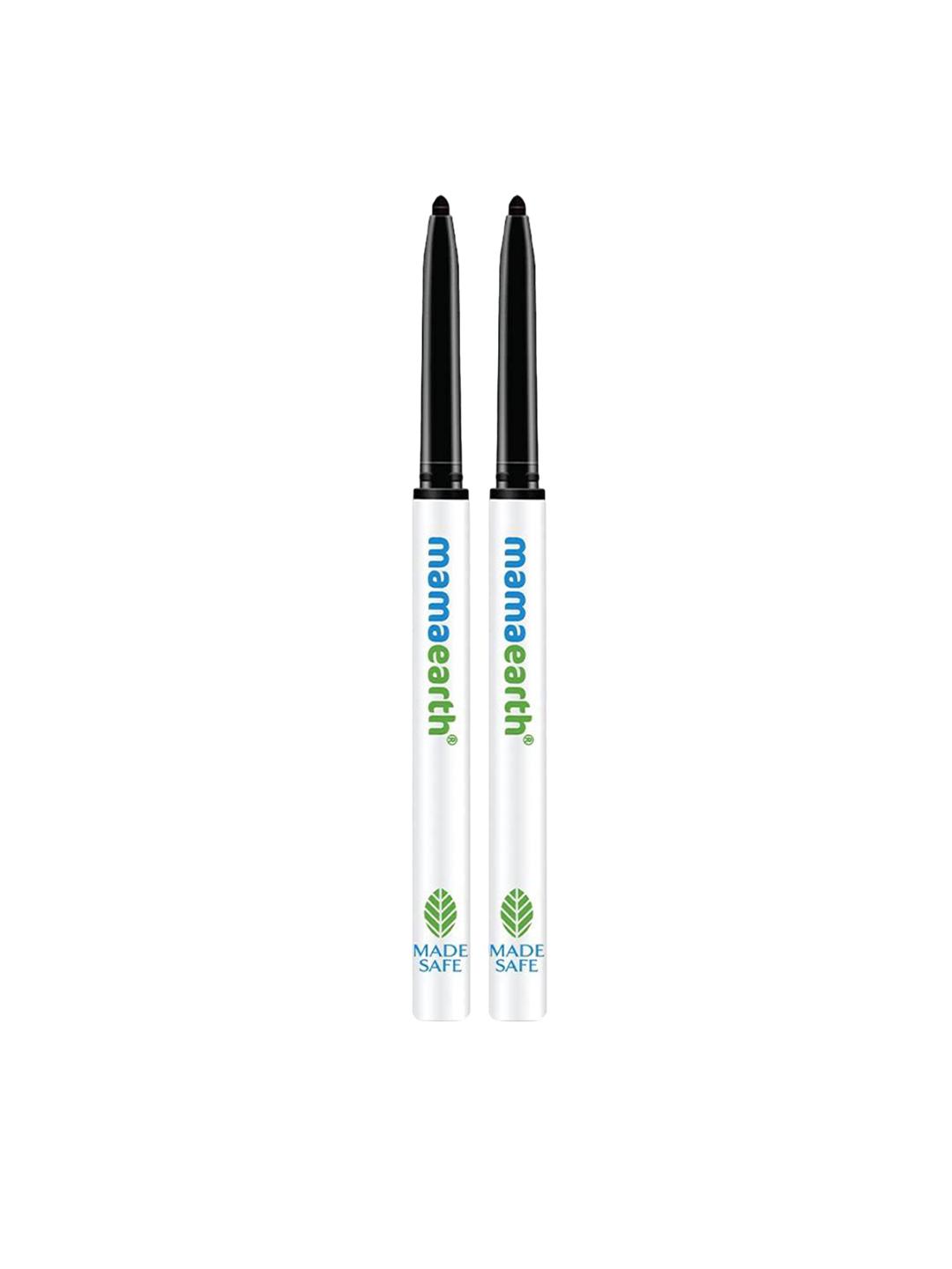Buy Mamaearth Set Of 2 Long Stay Kajal 0.35g Each Charcoal Black - - Personal Care for Unisex