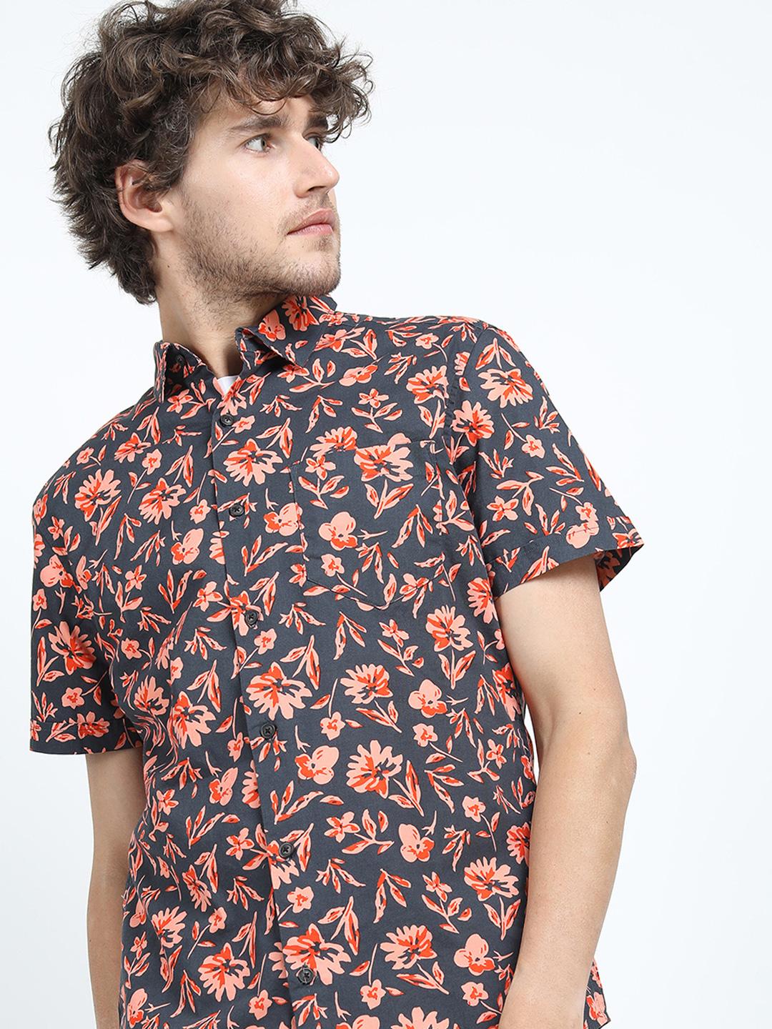 HIGHLANDER Men Slim Fit Printed Shirt