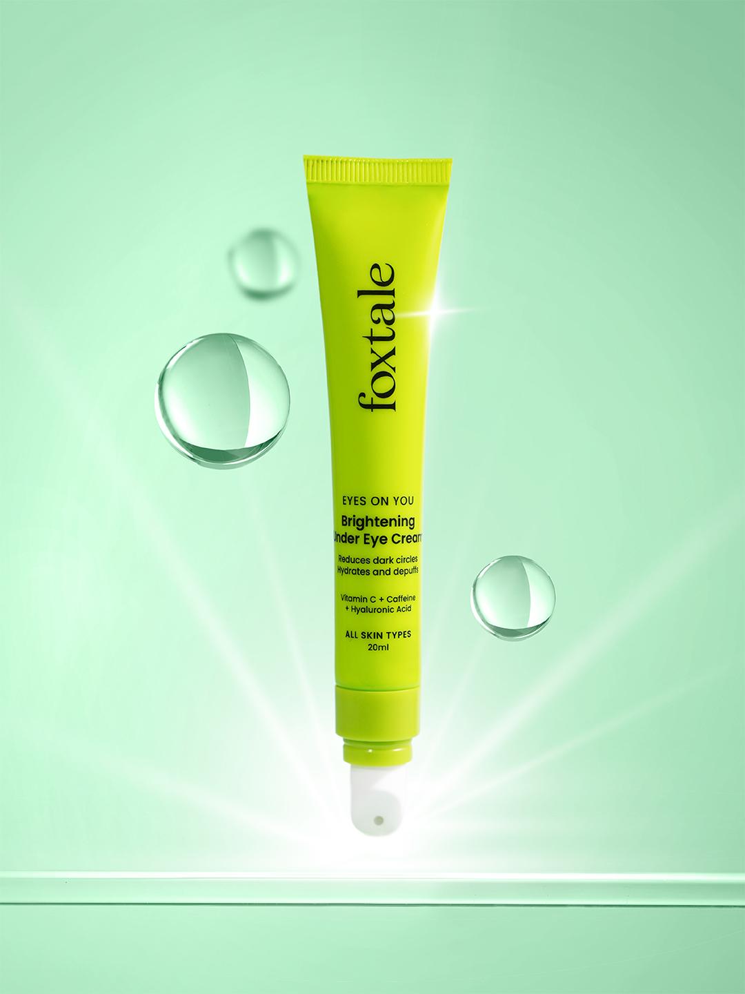 Buy Foxtale Brightening Under Eye Cream With Vitamin C, Caffeine ...