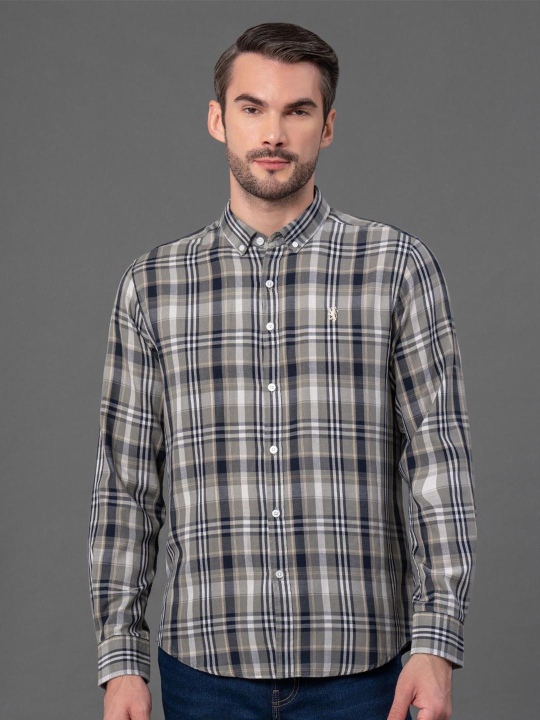 Buy Red Tape Men Checks Cotton Shirt -  - Apparel for Men