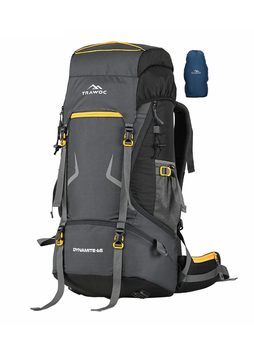 Buy TRAWOC DYNAMITE Solid 65L Rucksack For Trekking & Hiking With Shoe Compartment -  - Accessories for Unisex