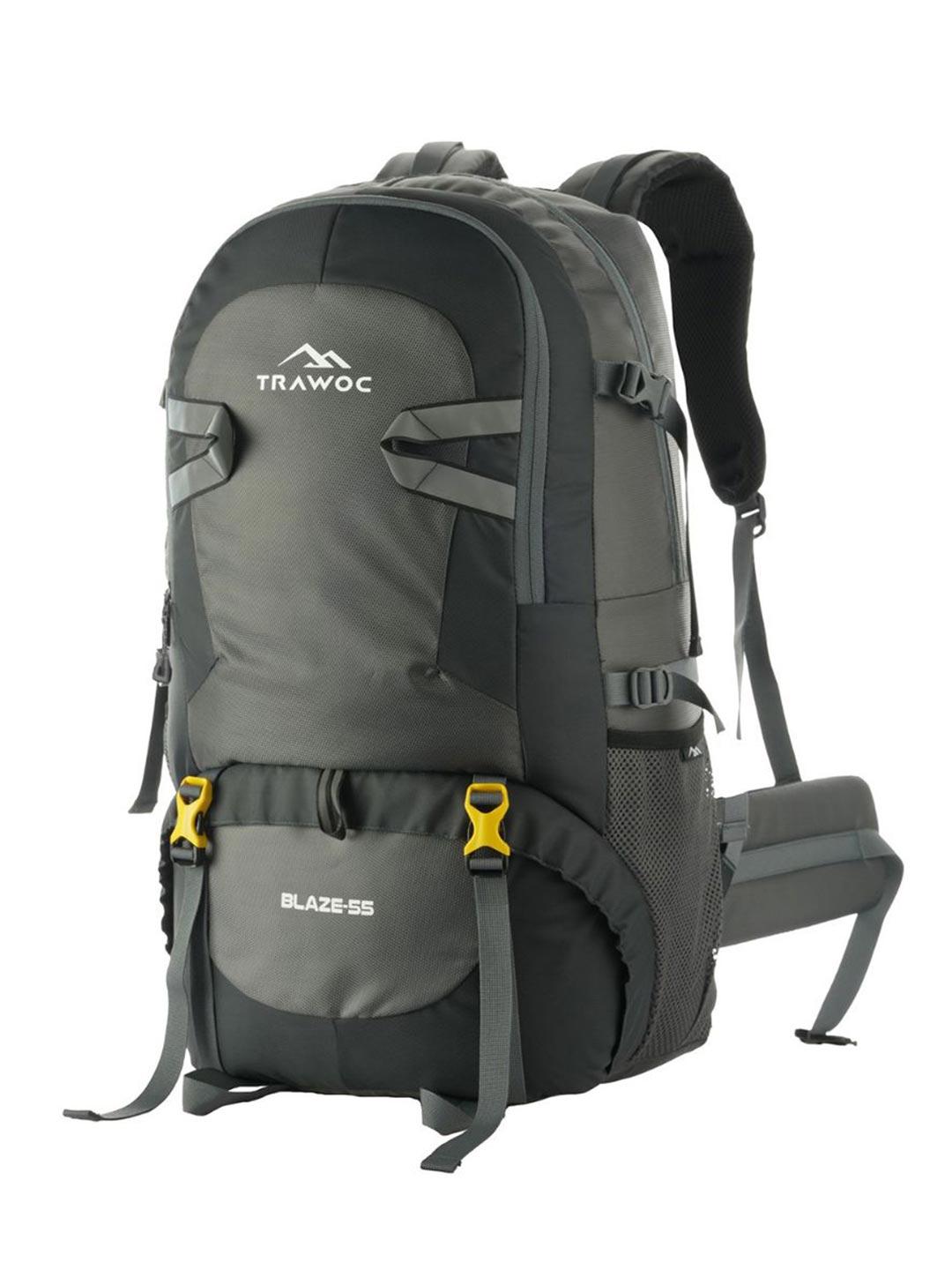 Buy TRAWOC BLAZE Solid 55L Unisex Travel Rucksack For Trekking Camping ...