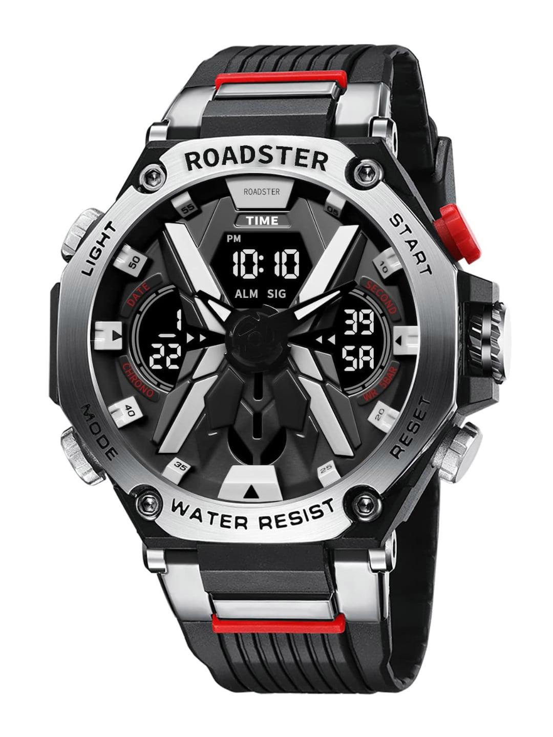 Roadster Men Digital Water Resistant Watch -RDSTR-8087-SILVER - Image 1