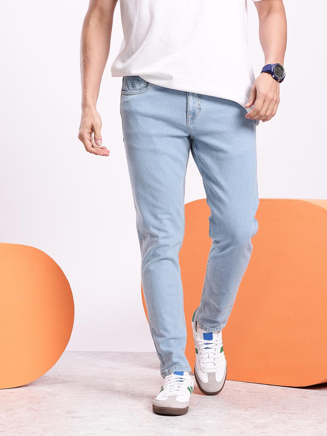 Aeropostale Men Carrot Light Fade Stretchable Jeans
