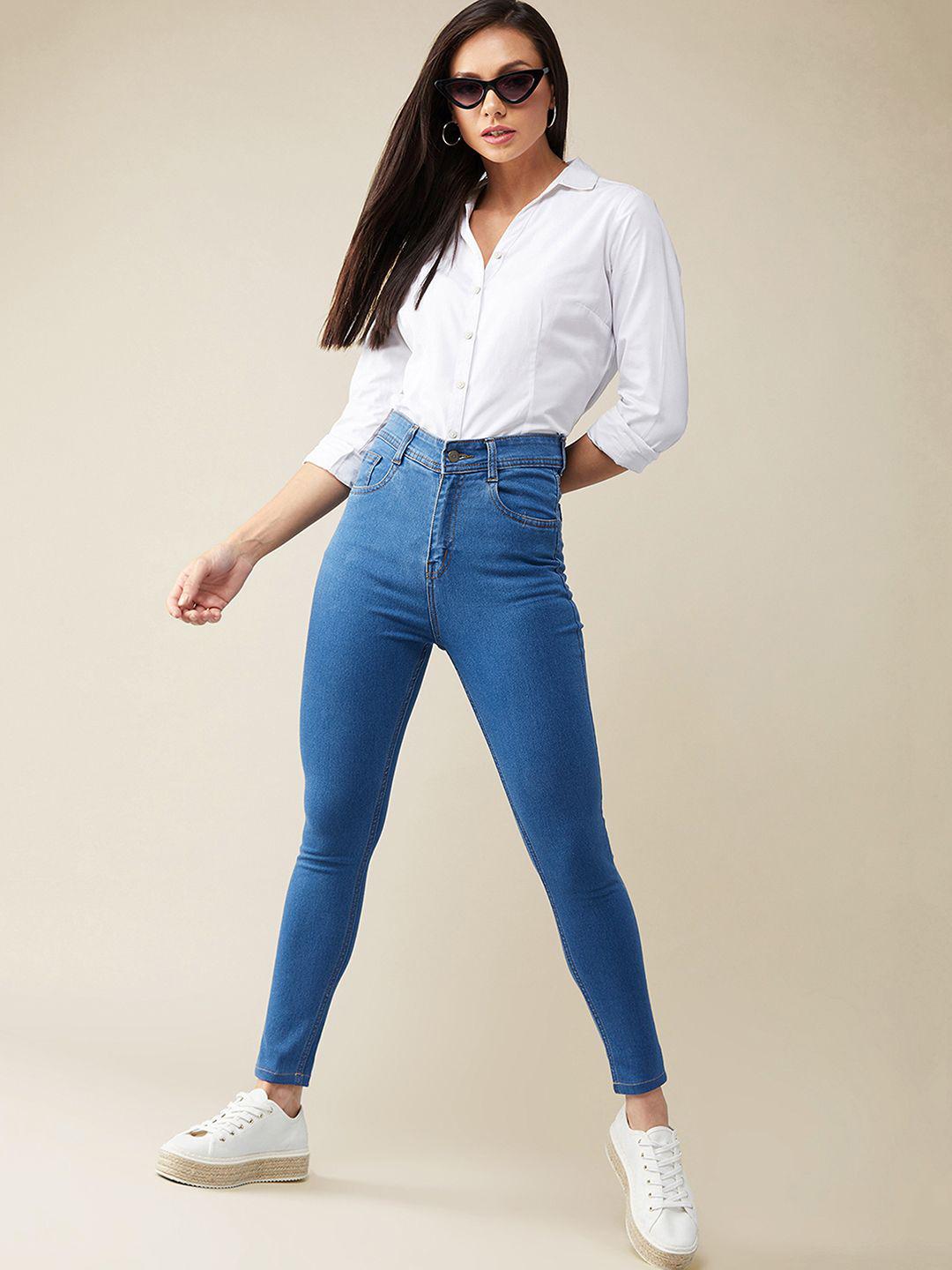 Roadster Women Skinny High-Rise Cropped Denim Jeans