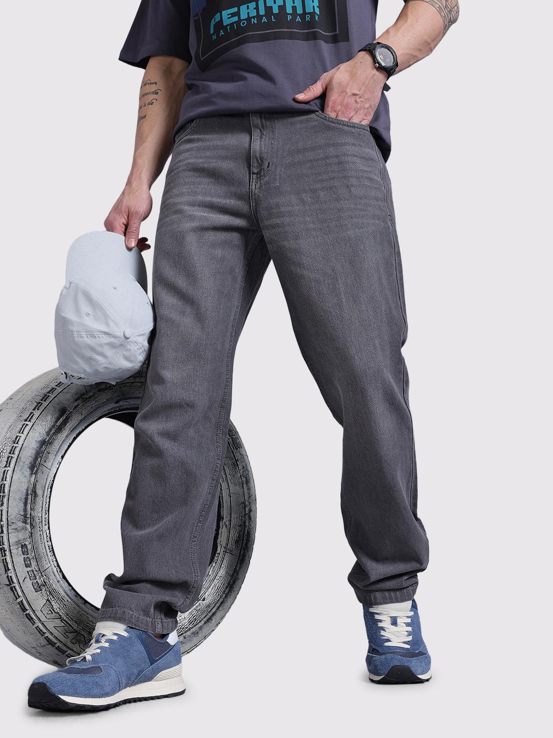 The Roadster Life Co. Men Relaxed Fit Light Fade Jeans