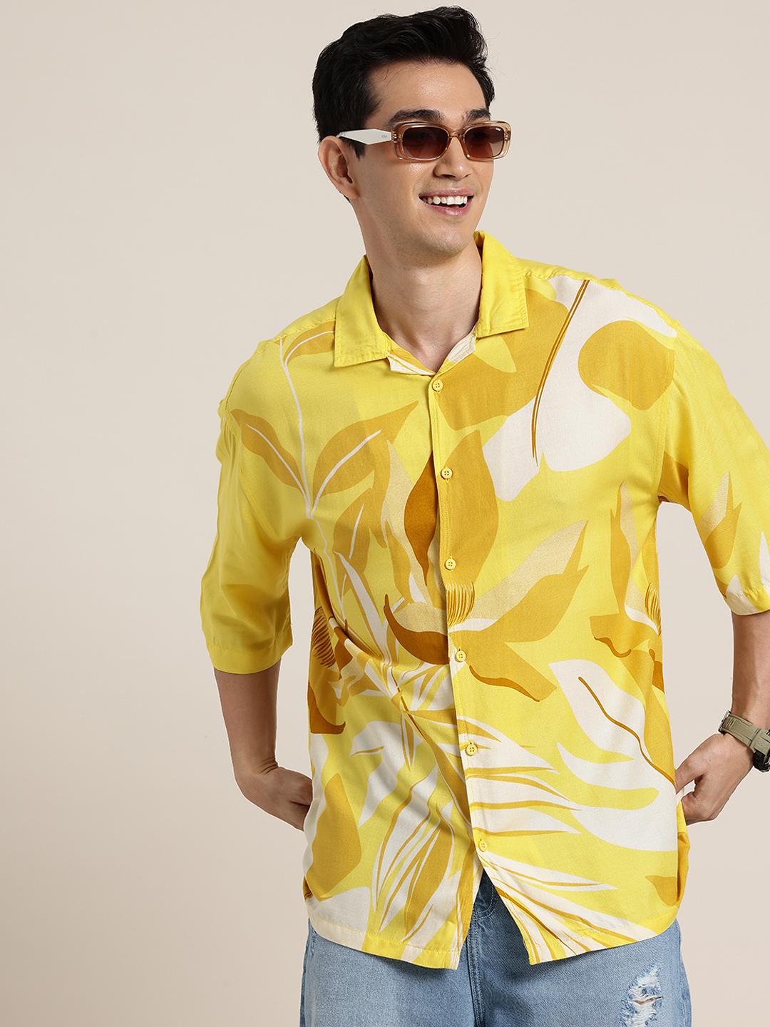 HERE&NOW Geometric Printed Casual Shirt