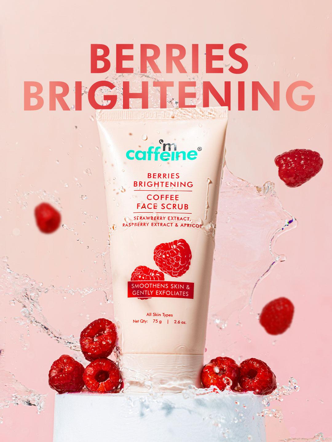 Buy MCaffeine Berries Brightening Coffee Face Scrub With Apricot 75 G - - Personal Care for Unisex
