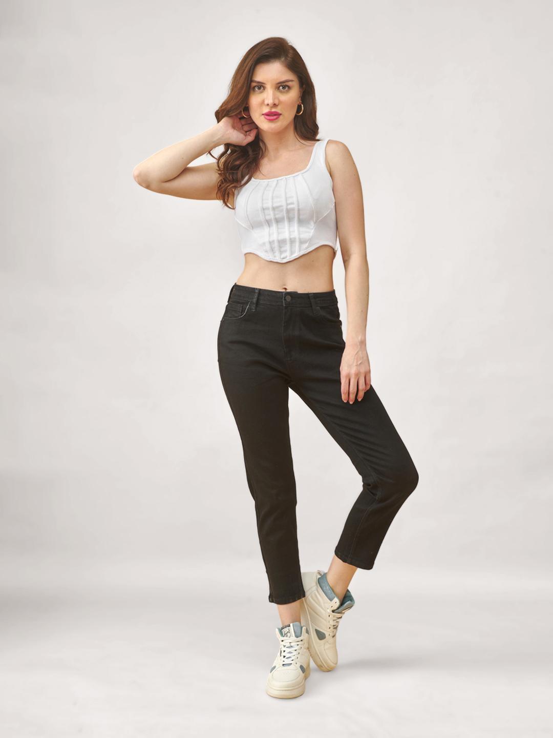 LYRA Women Slim Fit Ankle Length Stretchable Jeans