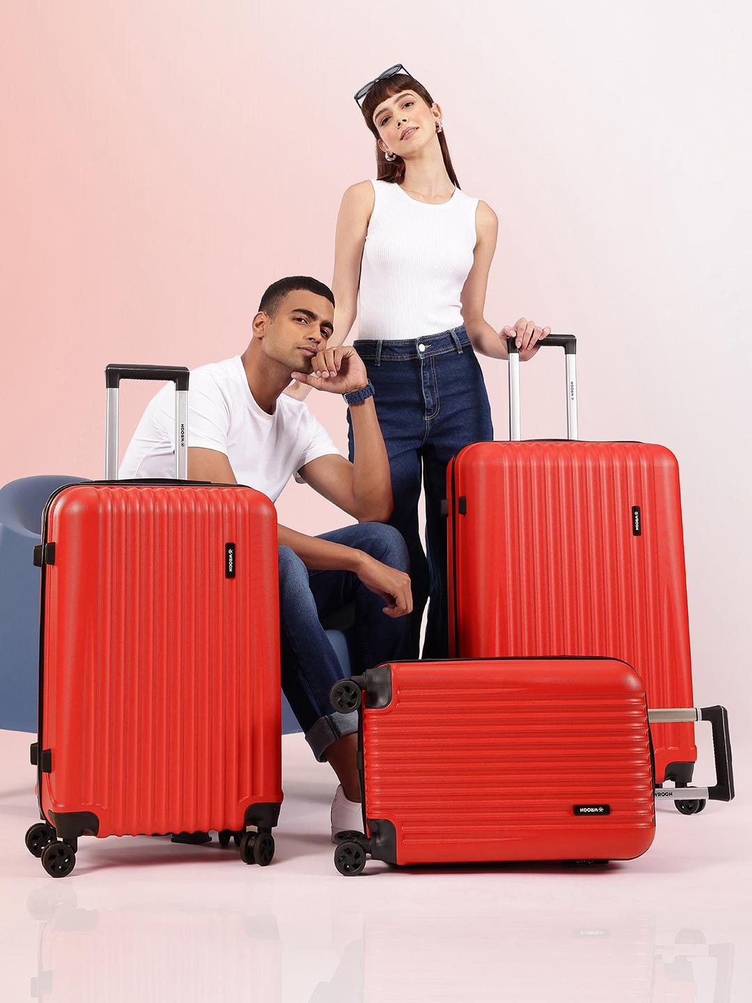 Buy WROGN Unisex Set Of 3 Hard Shell Trolley Suitcases - - Accessories for Unisex