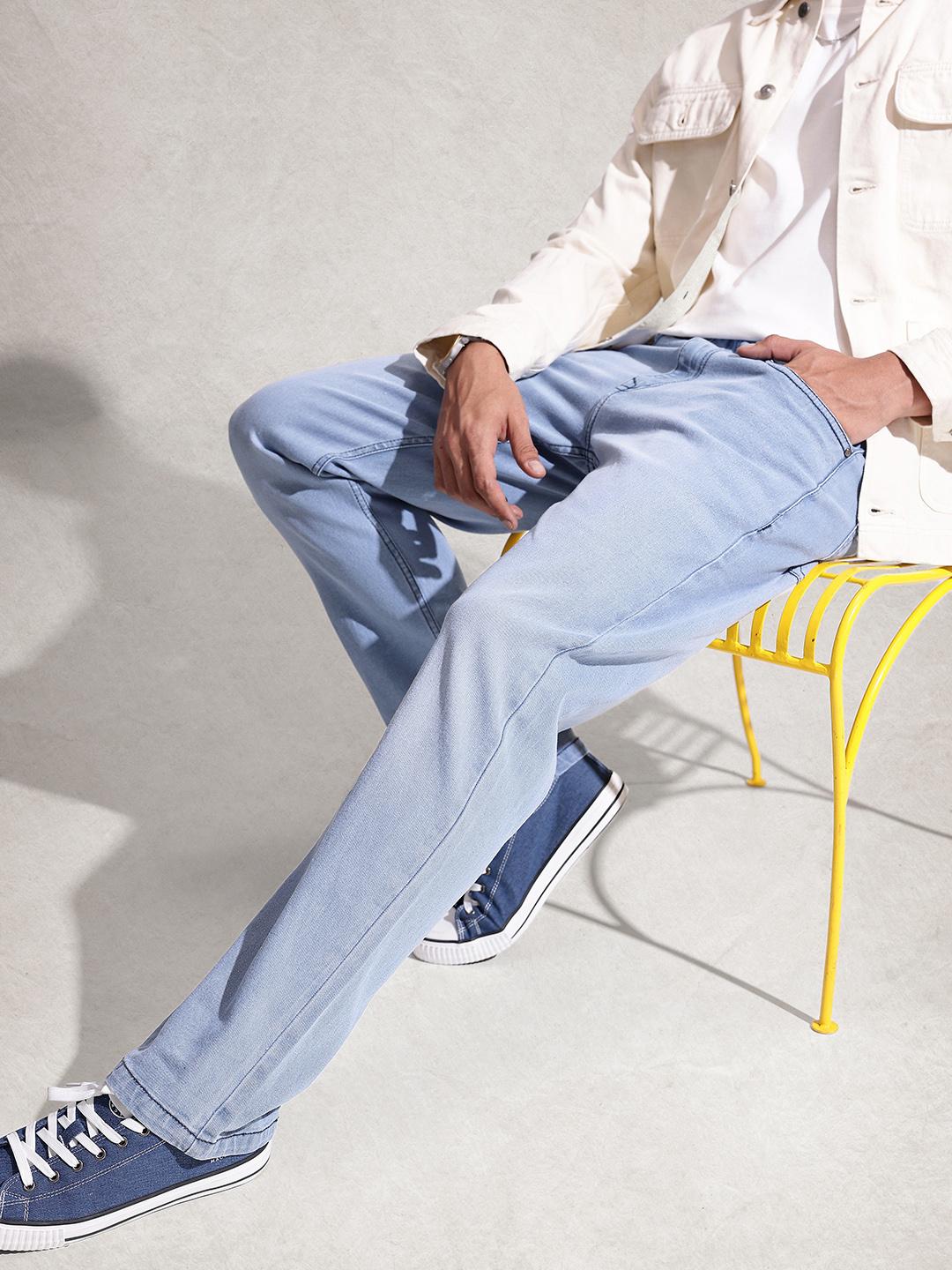 WROGN Men Anti Fit Light Fade Stretchable Jeans