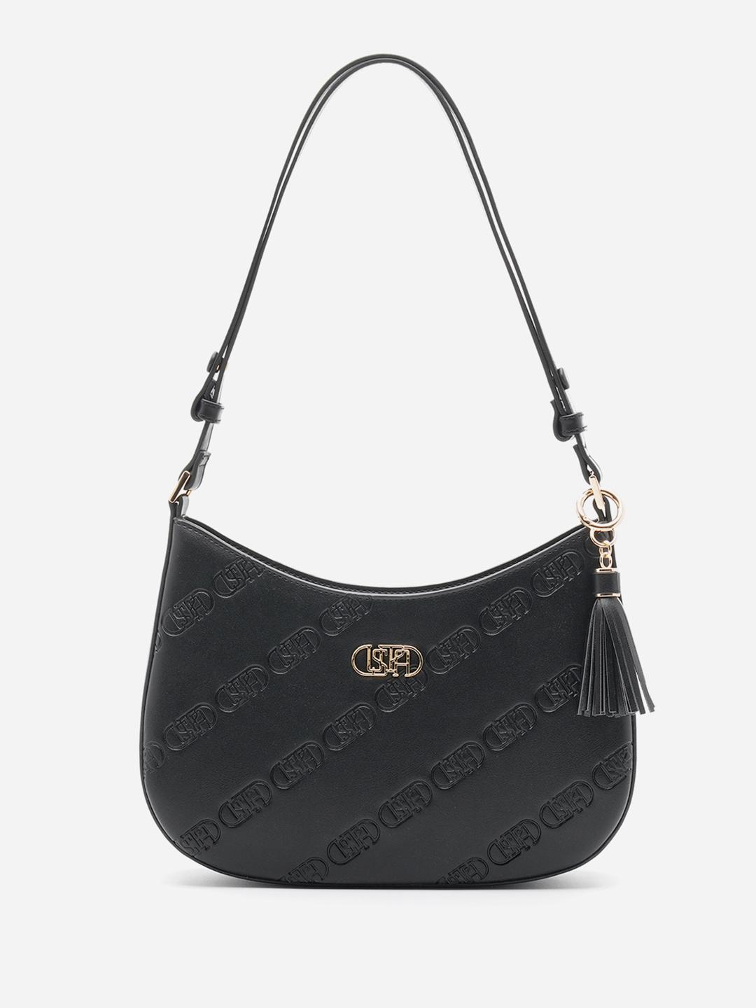 Buy U.S. Polo Assn. Women Meagan Textured Small Structured Shoulder Bag - - Accessories for Women