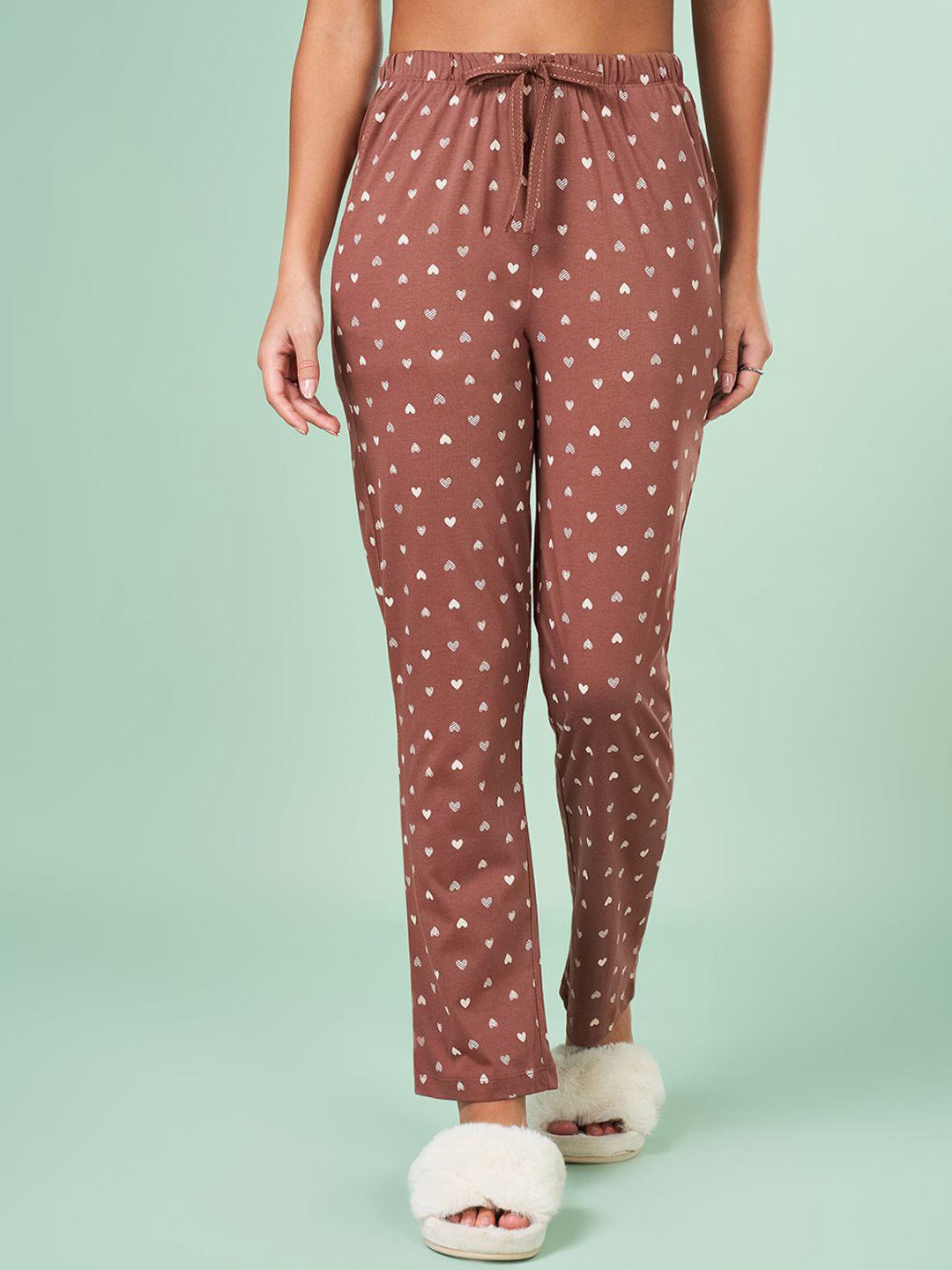 Buy Dreamz By Pantaloons Printed Straight Leg Lounge Pants -  - Apparel for Women