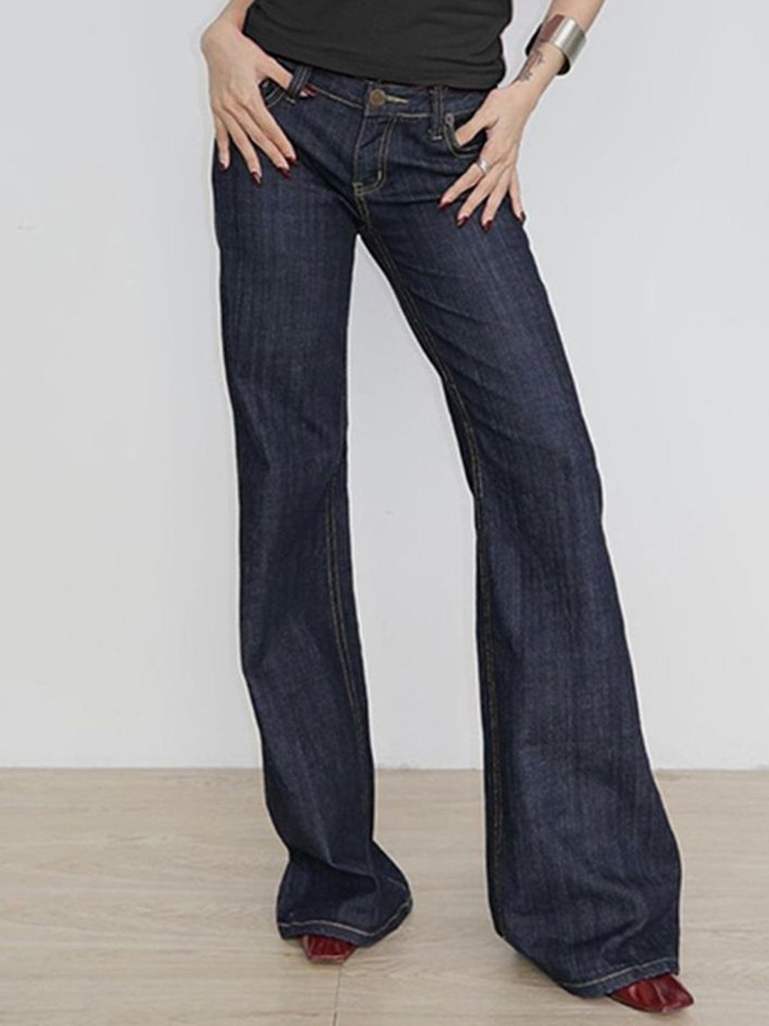 LULU & SKY Women Straight Fit Low-Rise Jeans - Image 1