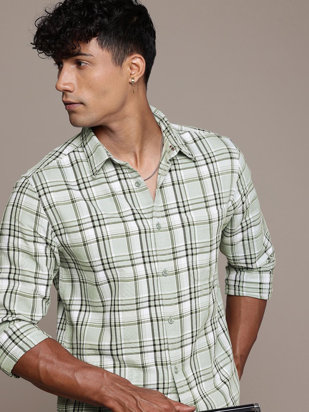 The Roadster Life Co. Checked Pure Cotton Casual Shirt