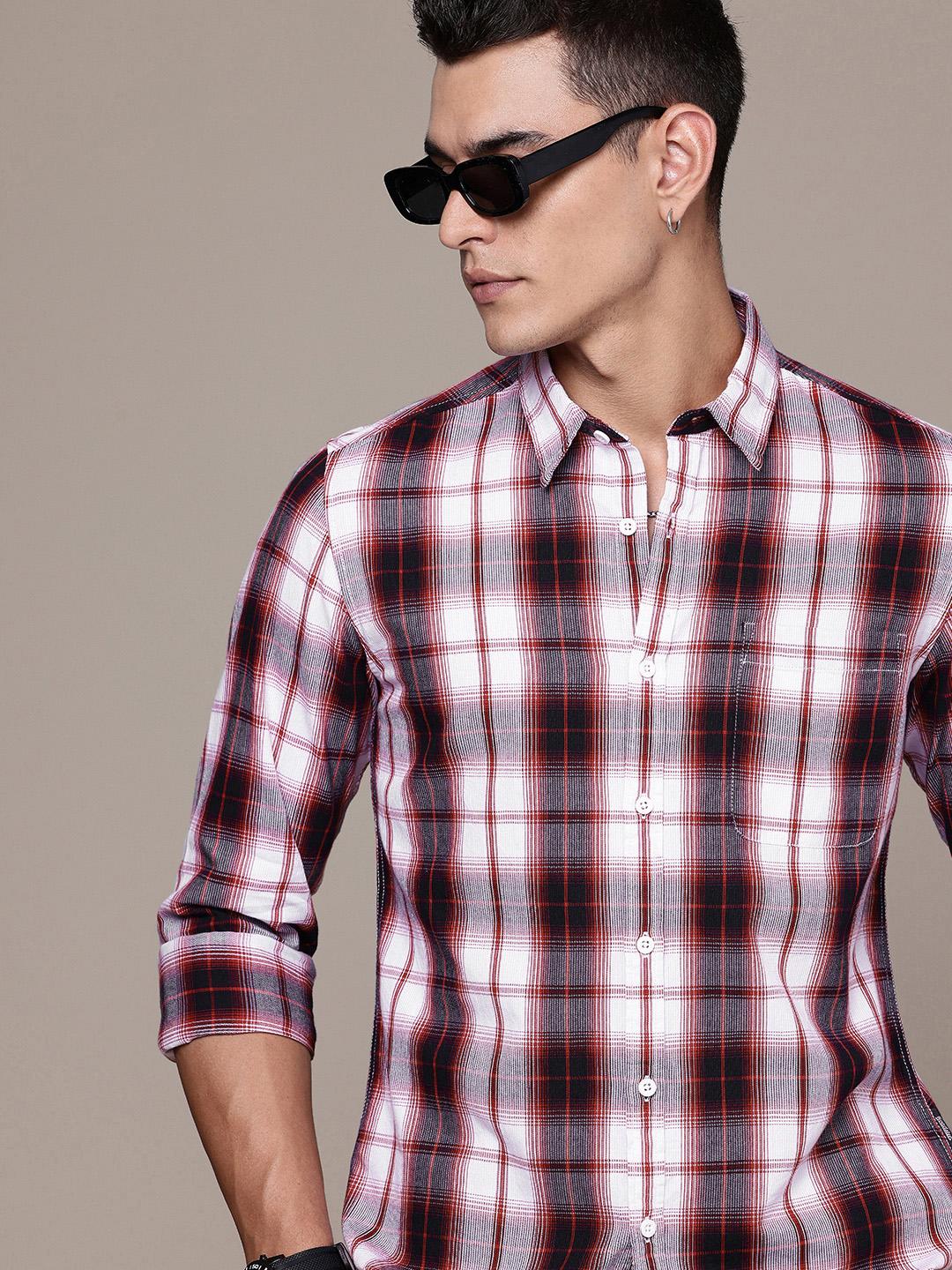 The Roadster Life Co. Pure Cotton Checked Casual Shirt
