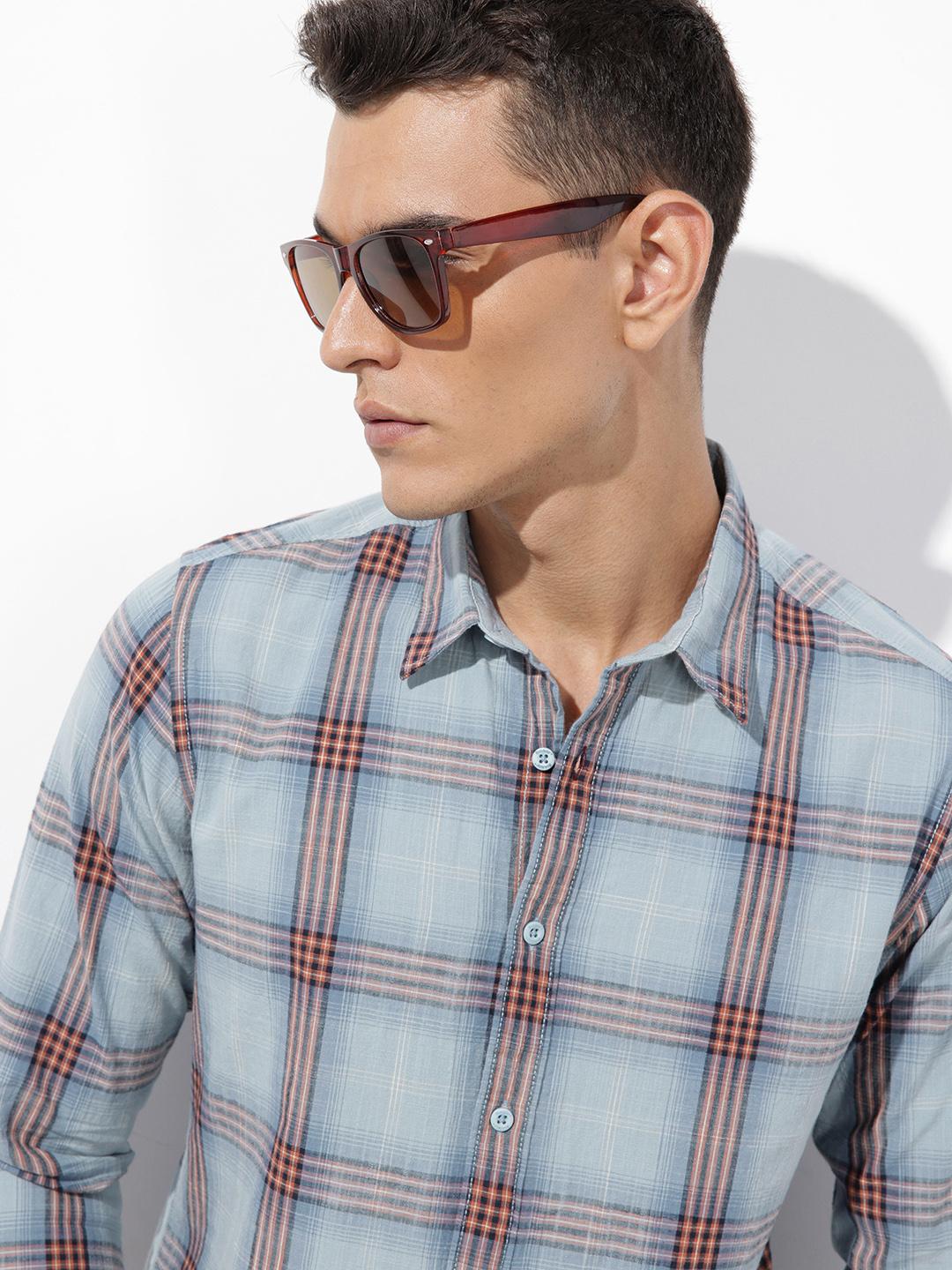 The Roadster Life Co. Checked Pure Cotton Casual Shirt