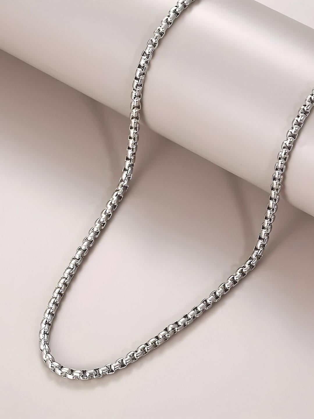 Buy Minprice Silver Plated Link Chain -  - Accessories for Men