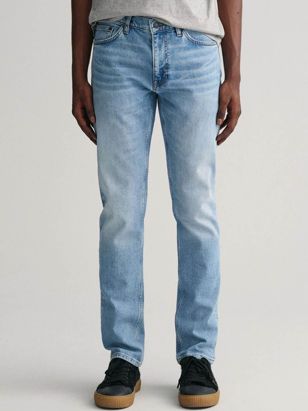 Gant Men Washed Slim Fit Mid-Rise Jeans