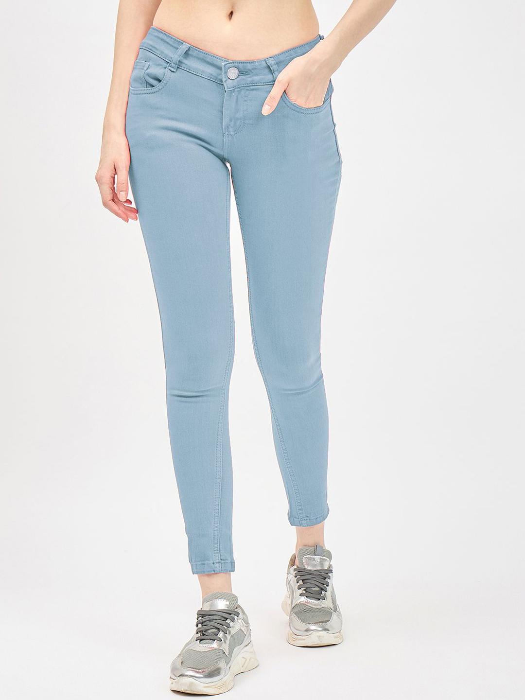 Novio Women Lean Slim Fit Low-Rise Stretchable Jeans
