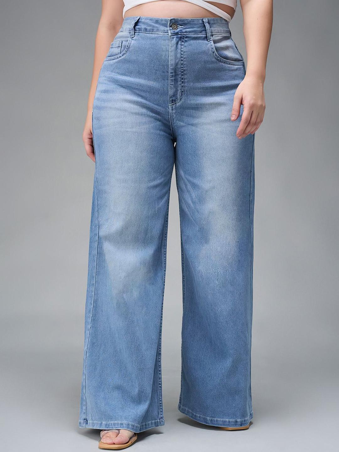 Women Blue High-Rise Light Fade Stretchable Jeans