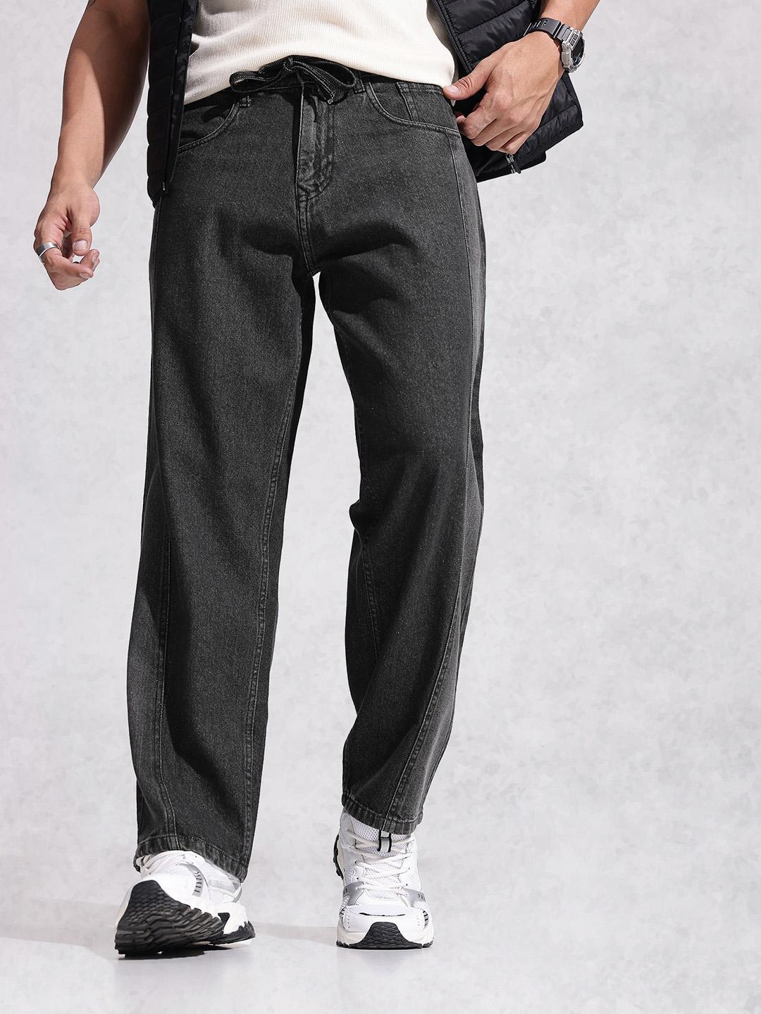 WROGN Men Loose Fit Mid-Rise Light Fade Pure Cotton Jeans