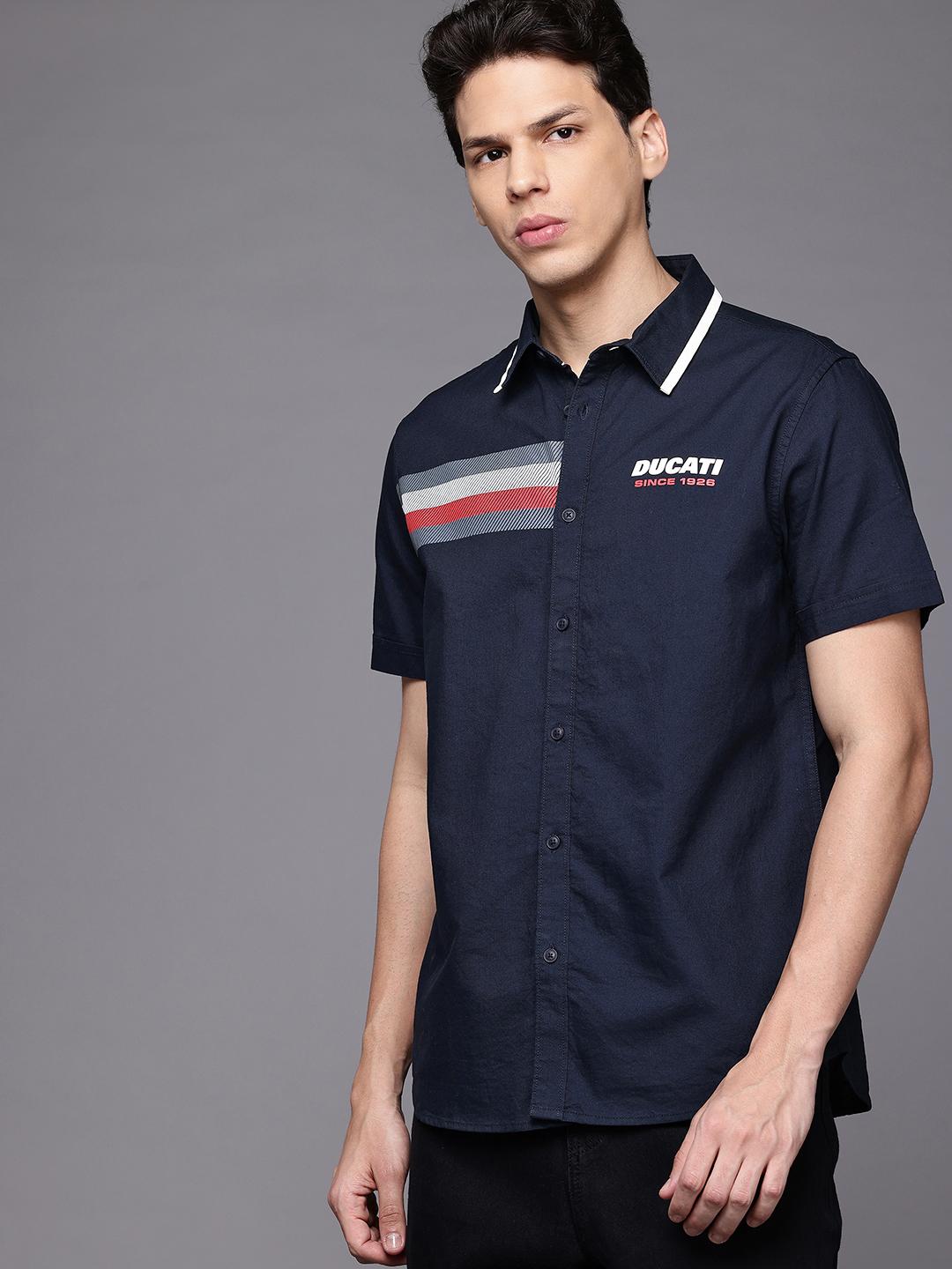 Ducati Stripe Detail Pure Cotton Shirt