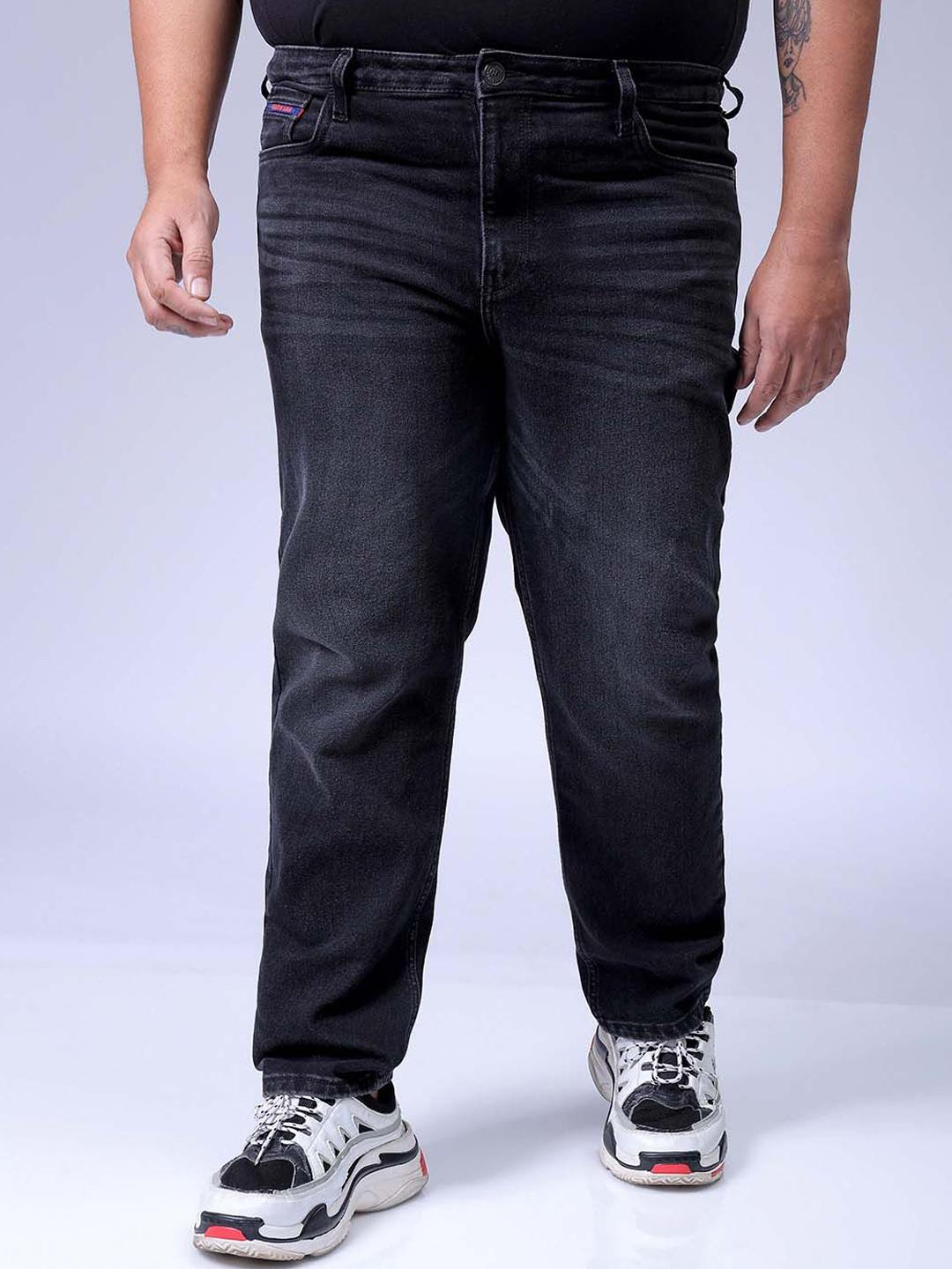 HARDSODA Men Plus Size Regular Fit Light Fade Stretchable Jeans