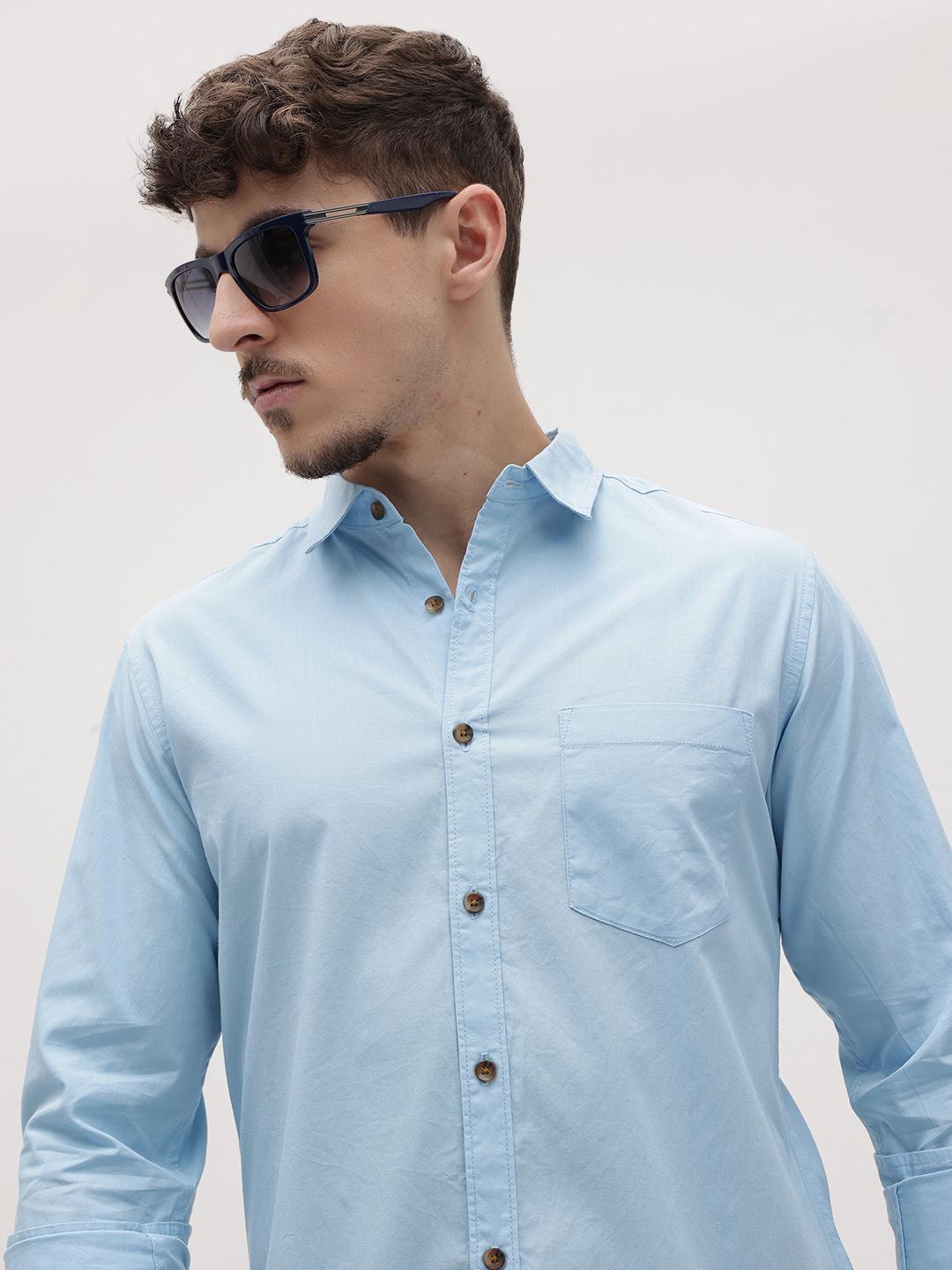 The Roadster Lifestyle Co. Solid Regular Fit Shirt