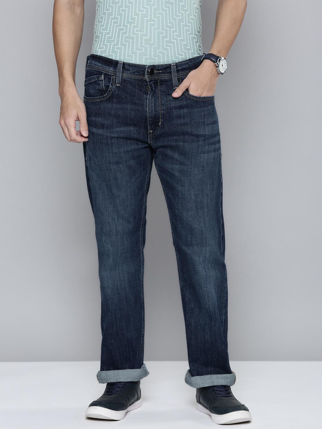 Levis Men 513 Slim Straight Fit Light Fade Stretchable Jeans