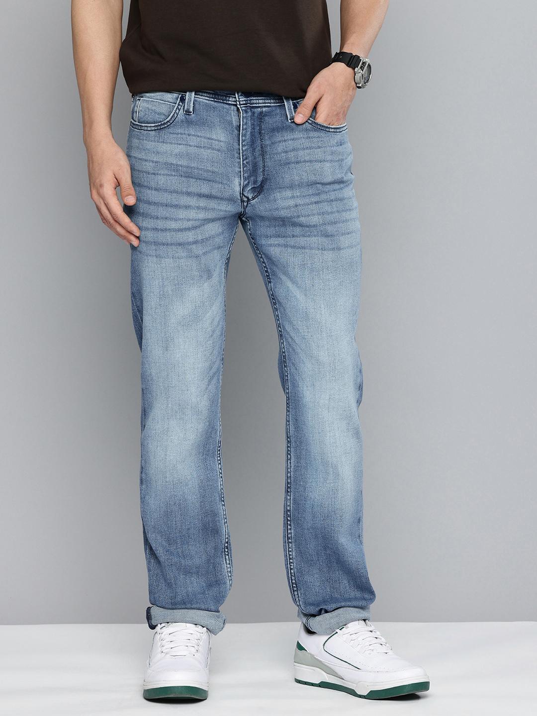 Levis Men Redloop 511 Slim Fit Mid-Rise Light Fade Stretchable Jeans