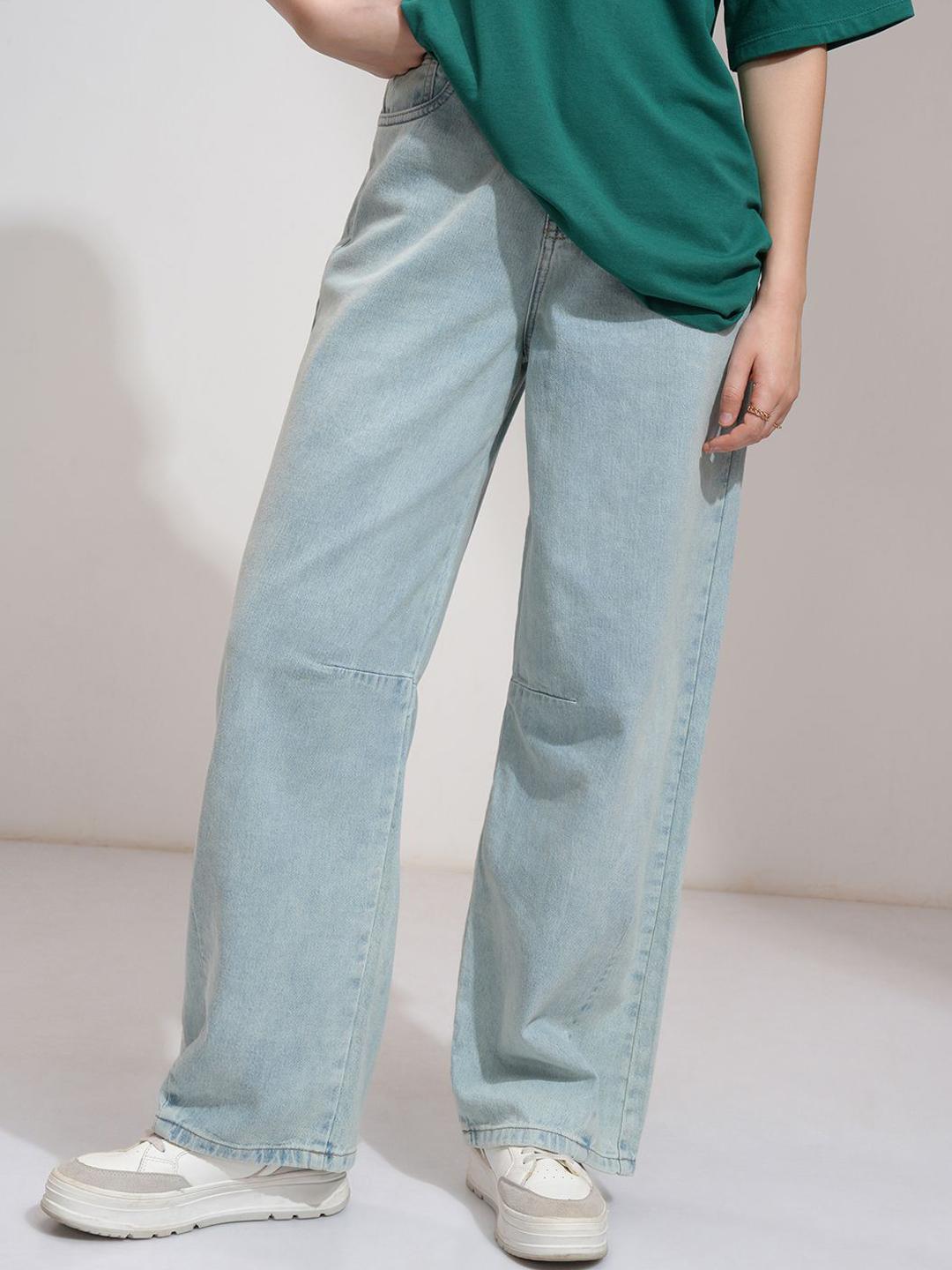 Tokyo Talkies Women Mid Rise Baggy Balloon Fit Jeans