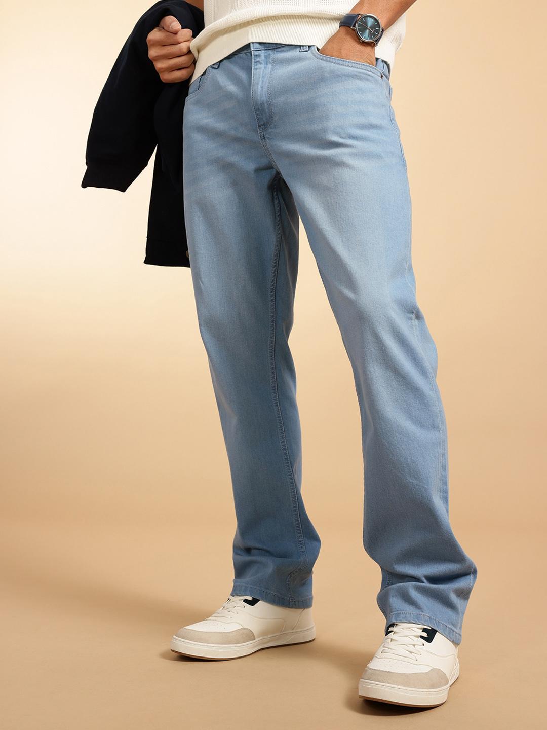 French Connection Men Regular Fit Light Fade Stretchable Jeans