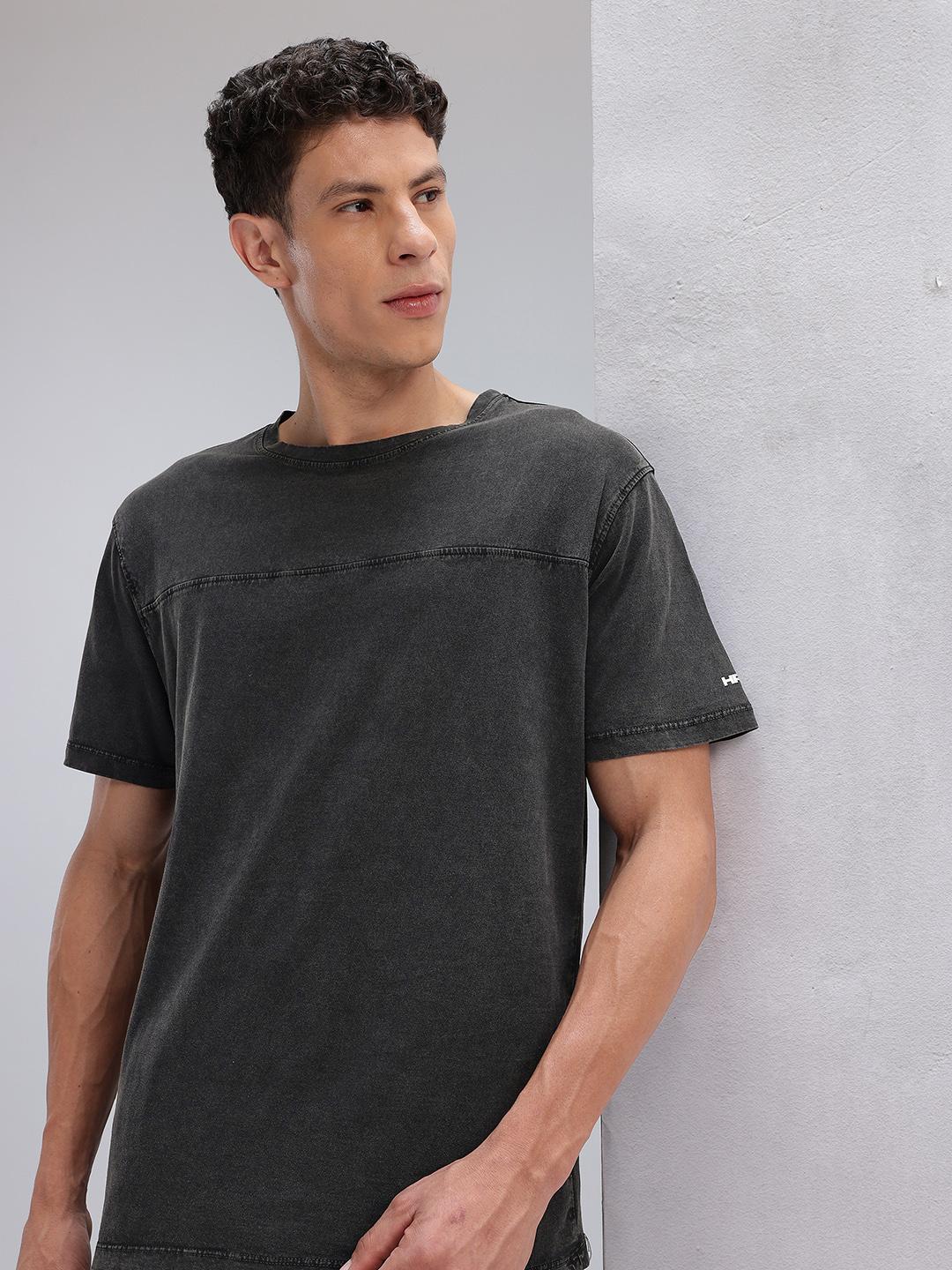 4529 Roshan Buy HRX By Hrithik Roshan Solid Drop Shoulder Sleeves Pure Cotton ...