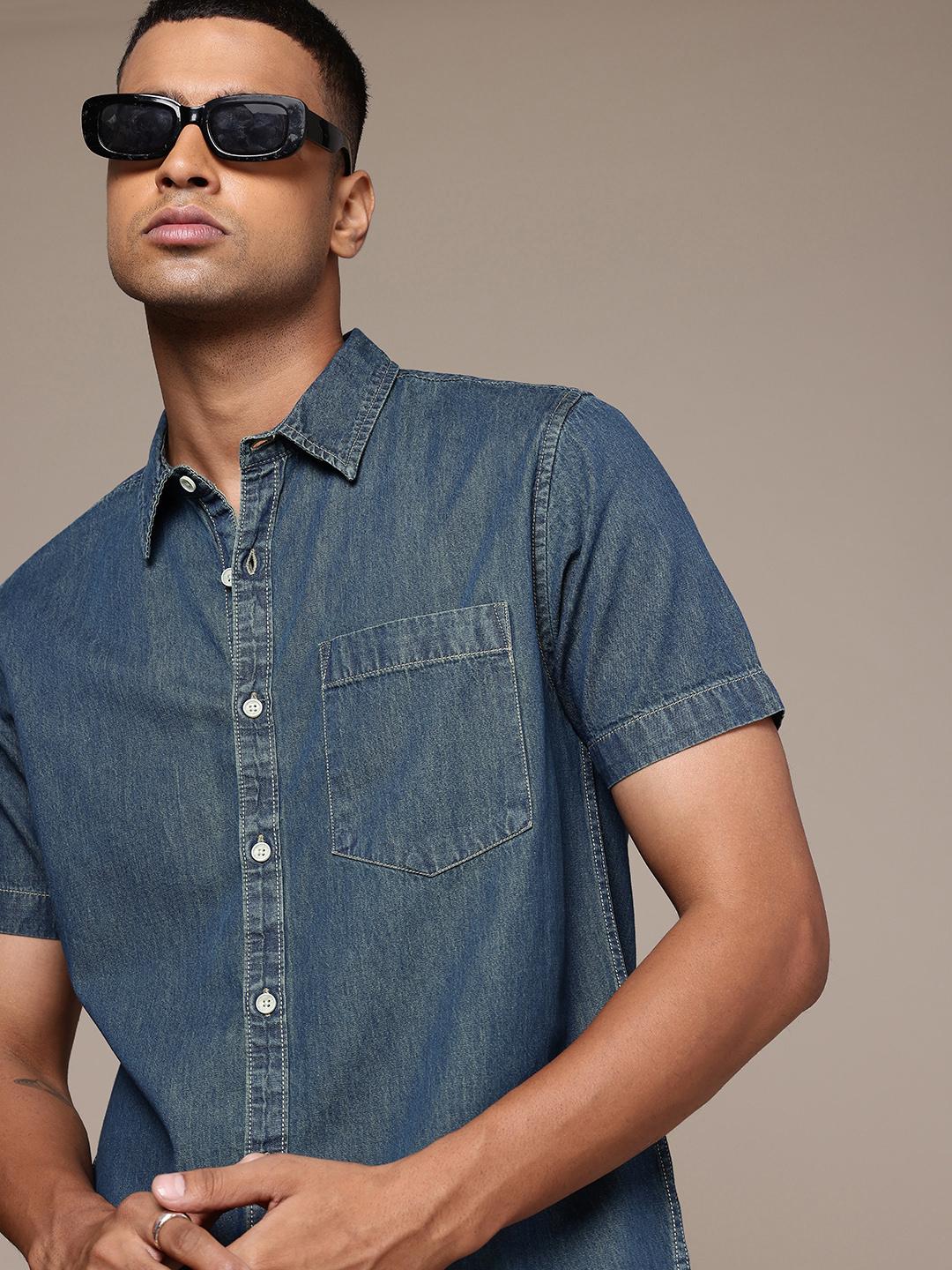 The Roadster Life Co.  Denim Denim Casual Shirt